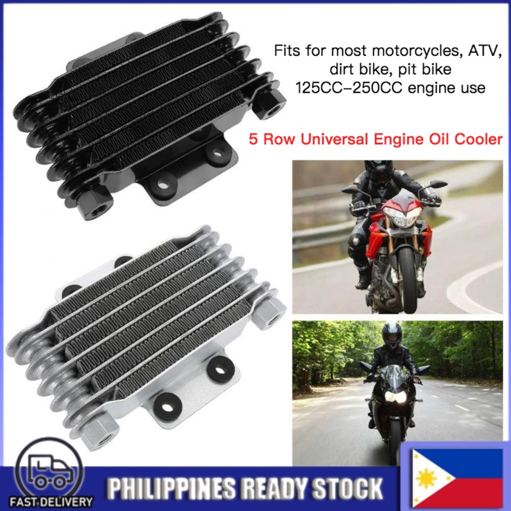 Row Universal Engine Oil Cooler Cooling Radiator For Cc