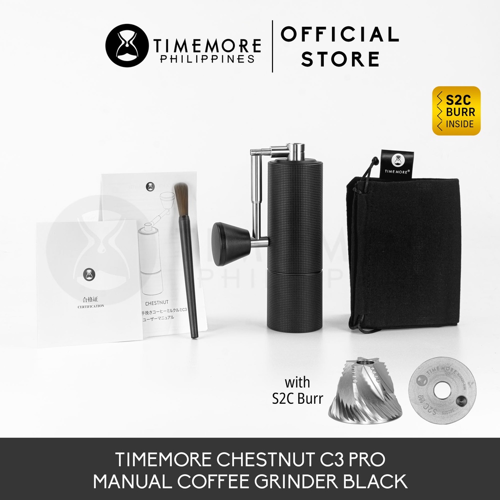 Timemore Chestnut C Pro Black Manual Hand Grinder Shopee Philippines