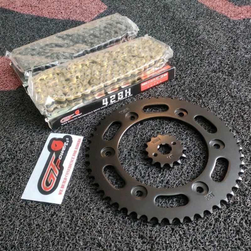 HONDA CRF150 SPROCKET CHAIN SET 428H HEAVY DUTY CHAIN Shopee Philippines