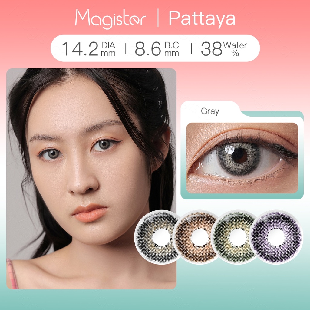 Magister Colored Contact Lens Pattaya Series Soft Natural Daily Makeup