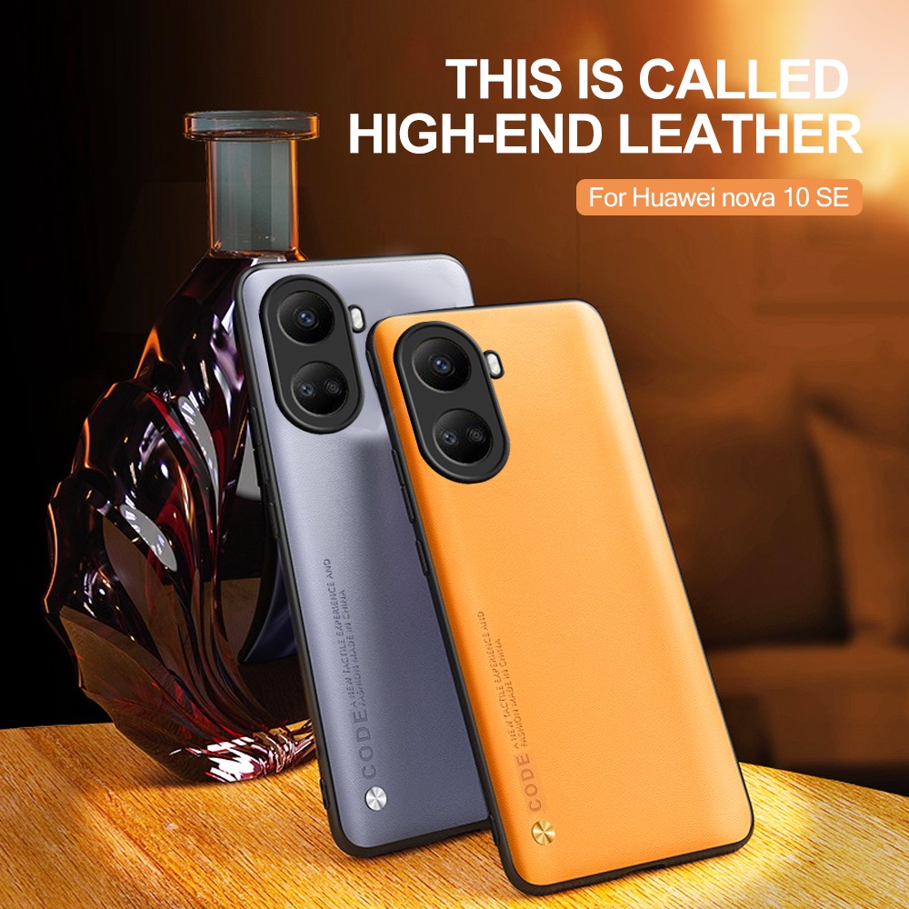 Hauwei Nova Se Case Plain Skin Leather Phone Cover For Huawei Huawey