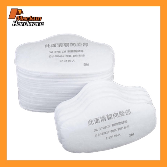 3M 3701 CN Cotton Particulate Filter Kn95 25pcs Per Pack Shopee