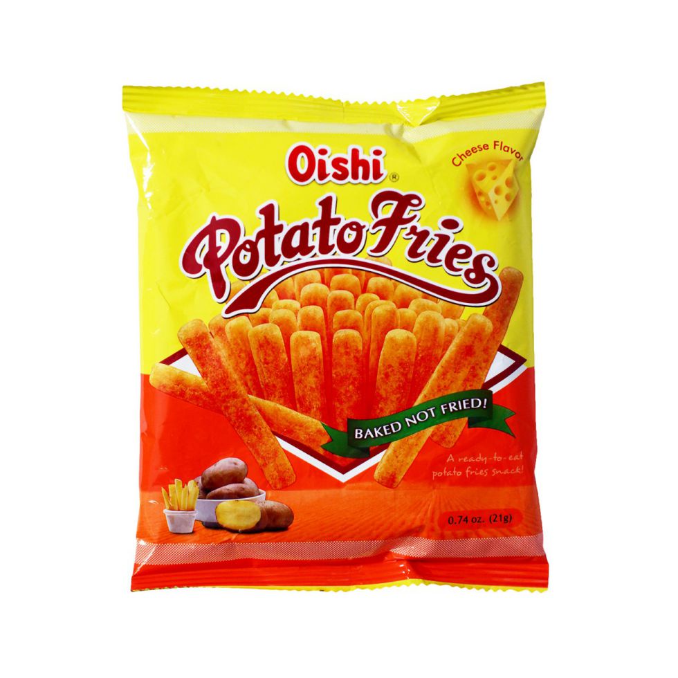 Oishi Potato Fries Cheese Flavor 21g Shopee Philippines