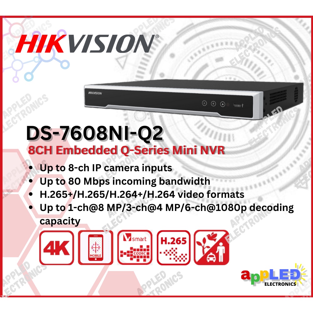 Hikvision Ds Ni Q Ch U K Nvr Shopee Philippines