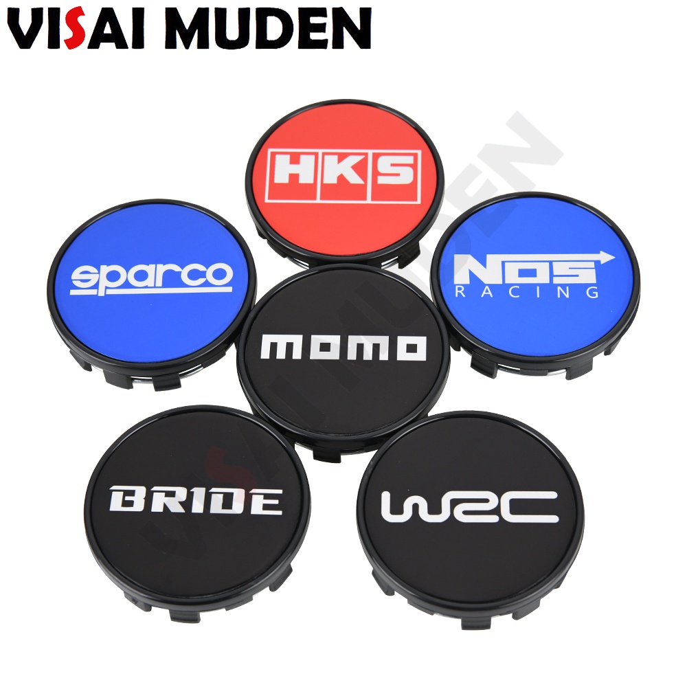 4PCS OD 54MM ID 50MM Rim Cap HKS BRIDE NOS MOMO WRC TOYO TAKATA DRIVE