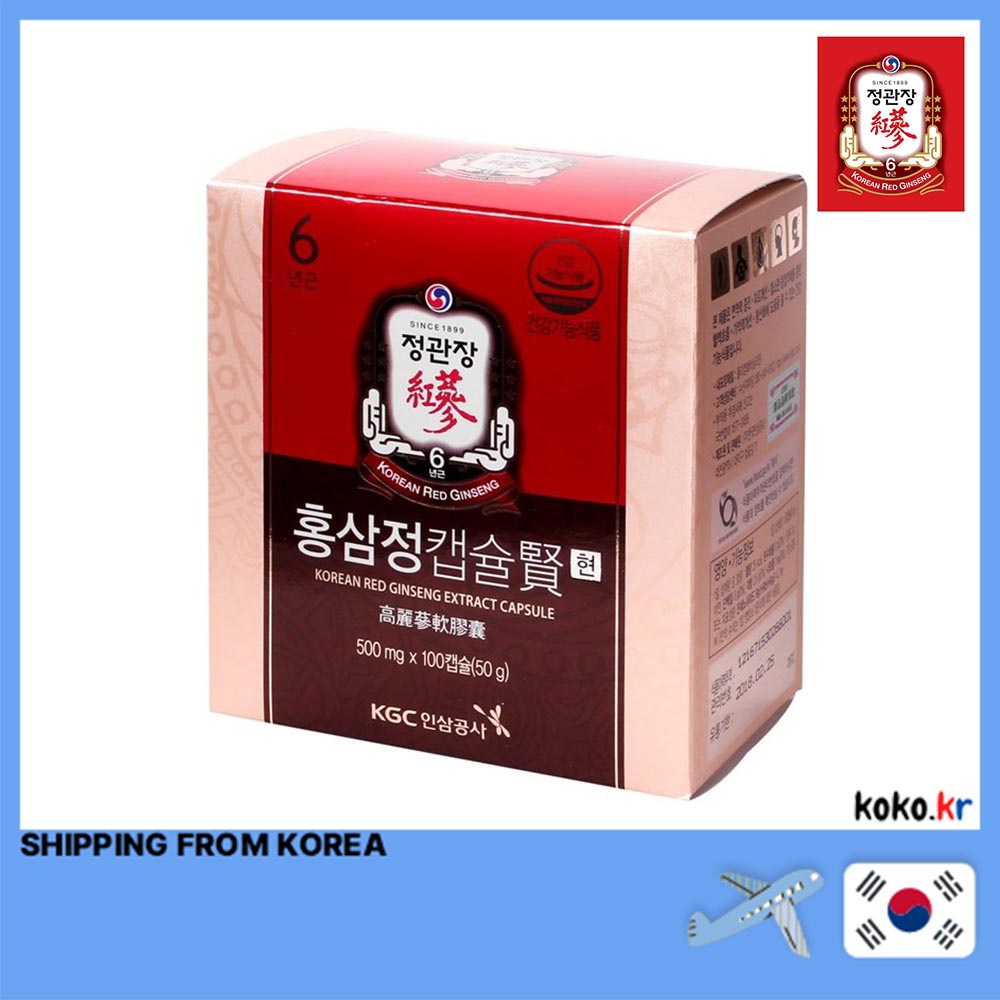 Cheong Kwan Jang Korean Red Ginseng Extract Capsules Mg