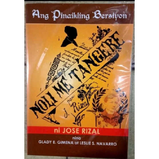 Noli Me Tangere Ni Jose Rizal By Gimena And Navarro Shopee Philippines