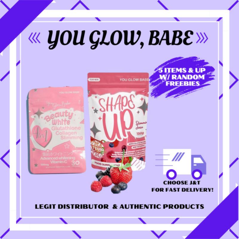 You Glow Babe Beauty White Whitening Capsules You Glow Babe Shape