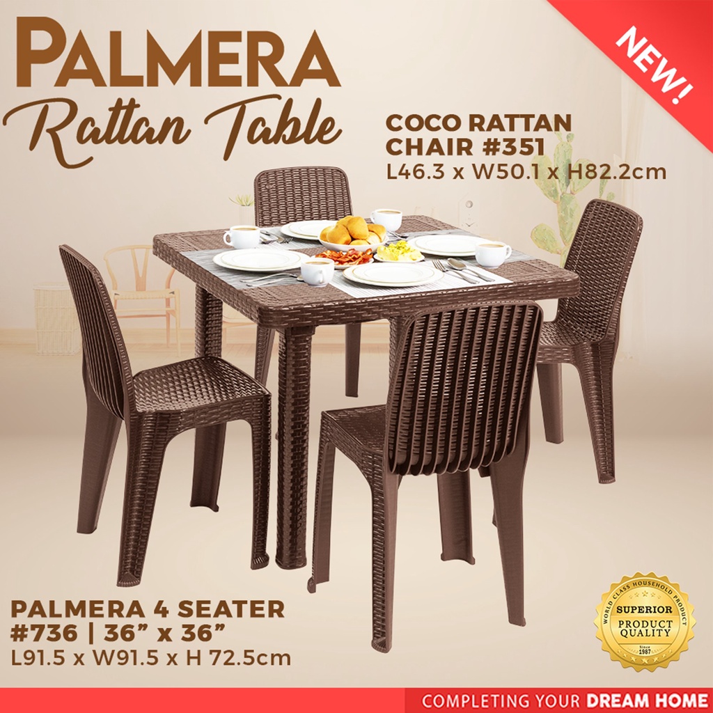 Rattan Dining Set Seater Shopee Philippines