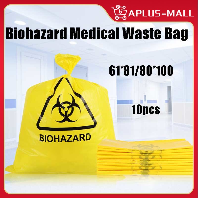 Pcs Set Biohazard Medical Waste Bag Autoclavable Shopee Philippines