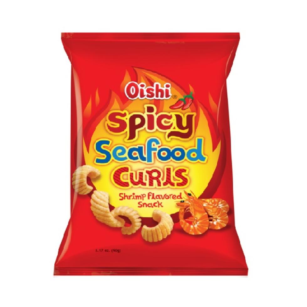 Oishi Spicy Curls Shirmp Flavored Snack G Shopee Philippines