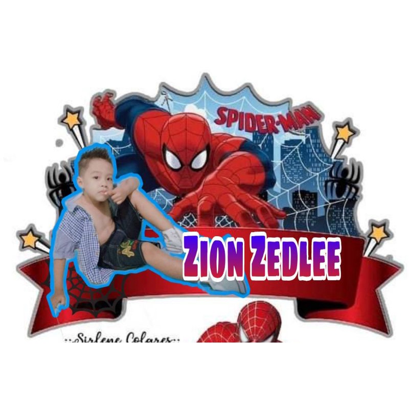 Spiderman Theme Customized Cake Topper Shopee Philippines