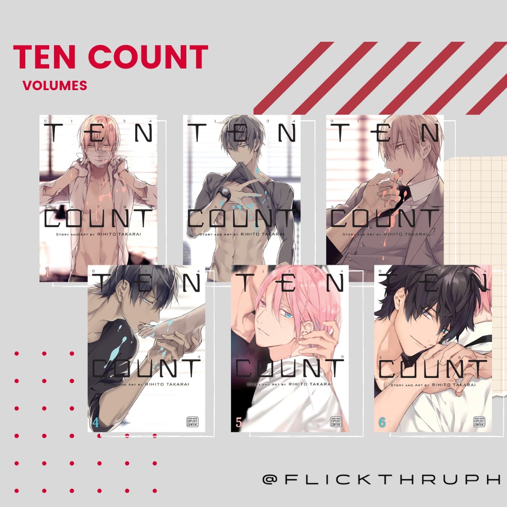 Ten Count Volumes Manga Rihito Takari Shopee Philippines