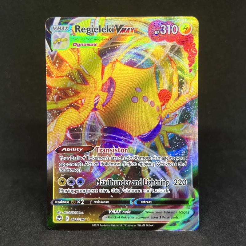 Pokemon Tcg Regieleki Vmax Sword Shield Silver Tempest