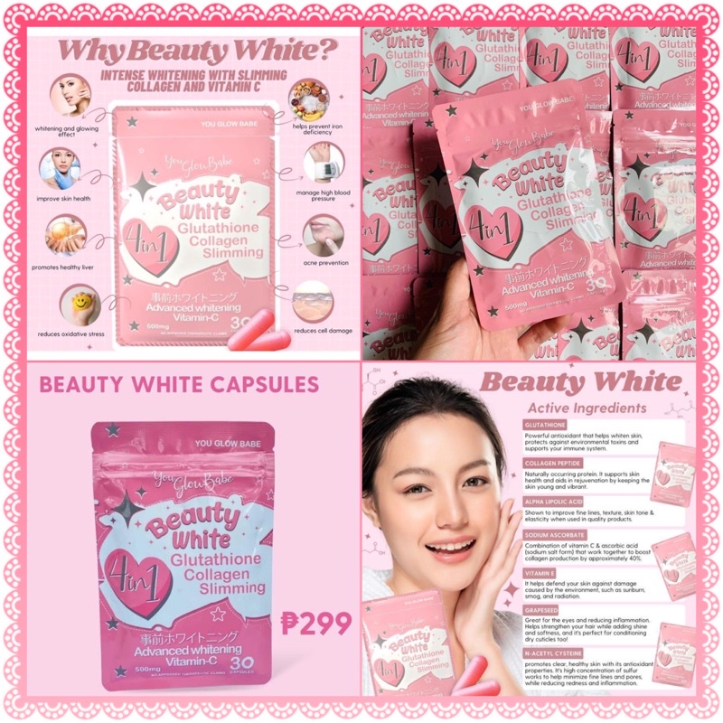 You Glow Babe In Beauty White Capsules Cod Onhand Shopee