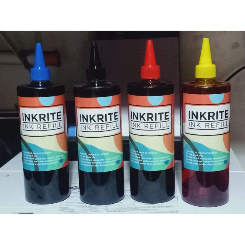 1 Set CMYK Inkrite Dye Ink 500ml For Epson WF C5290 WF C5790 Shopee