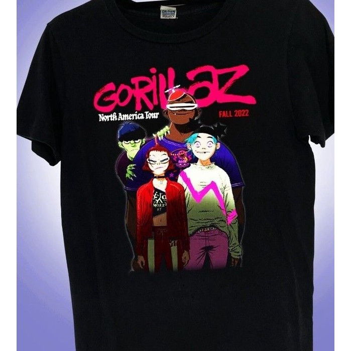 Gorillaz North America Tour Fall 2023 Gildan Heavy Cotton Shopee