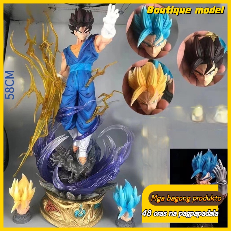 Super Saiyan GK God Form Clouds Vegeta Three Headed Statue Model Boxed