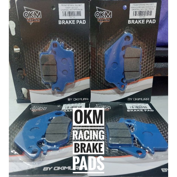 OKM RACING BRAKE PADS NMAX V1 V2 AEROX V1 V2 M3 SPORTY CLICK V1