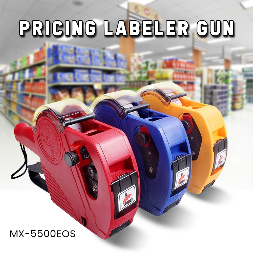 MX 5500 8 Digits Price Tag Gun With 5000 Sticker Labels Label Maker