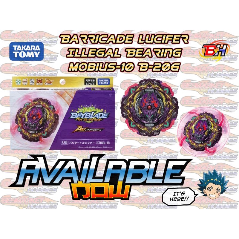 Original Takara Tomy Beyblade Burst Bu Booster B Barricade