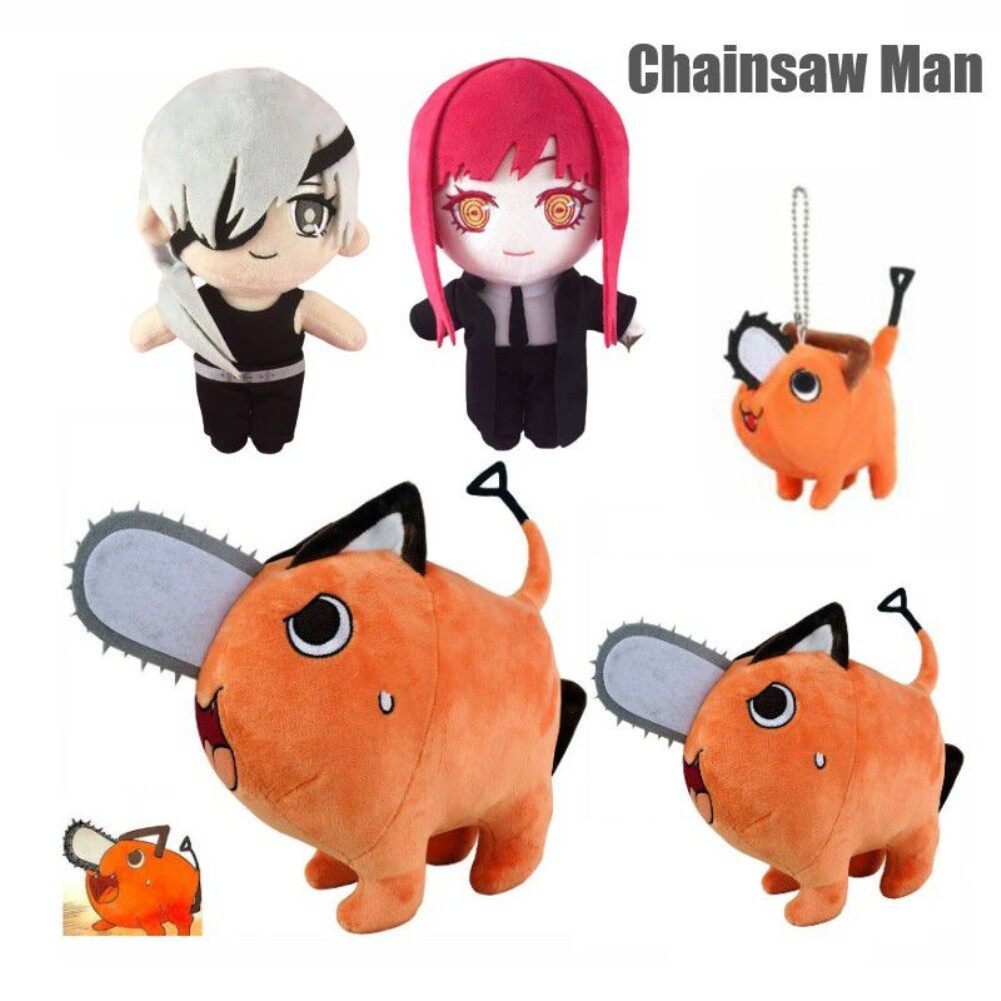 10 45cm Anime Chainsaw Man Plushie Doll Makima Denji Plush Toys Throw