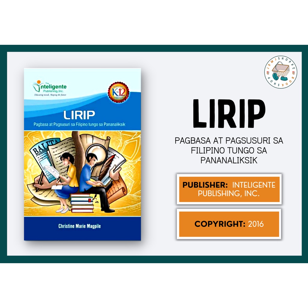 Lirip Pagbasa At Pagsusuri Sa Filipino Tungo Sa Pananaliksik Shopee