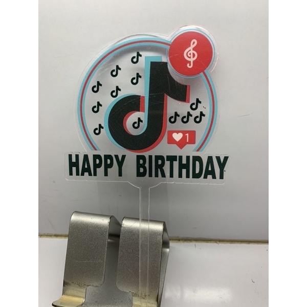 Tiktok Acrylic Cake Topper Shopee Philippines