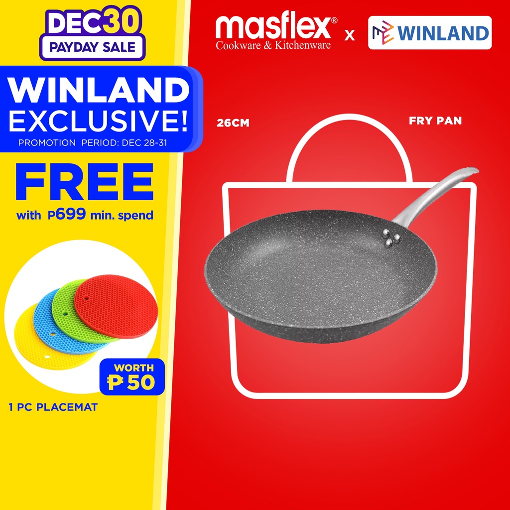 Masflex By Winland Stone Series Non Stick Fry Pan Cm Induction Ready