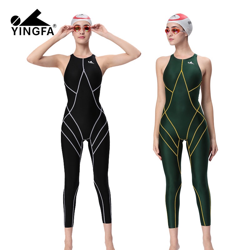 Yingfa One Piece Competition Swimwear Sharkskin Racing Swimsuit