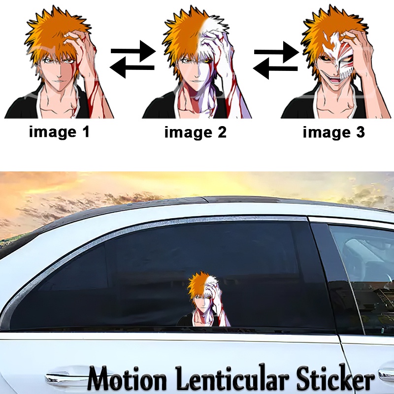 BLEACH Kurosaki Ichigo Anime Motion Stickers Waterproof Decals For Cars