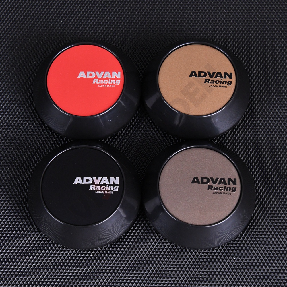 4PCS ADVAN Rim Cap 60MM Clip Diameter Wheel Cover Cap ADVAN Emblem