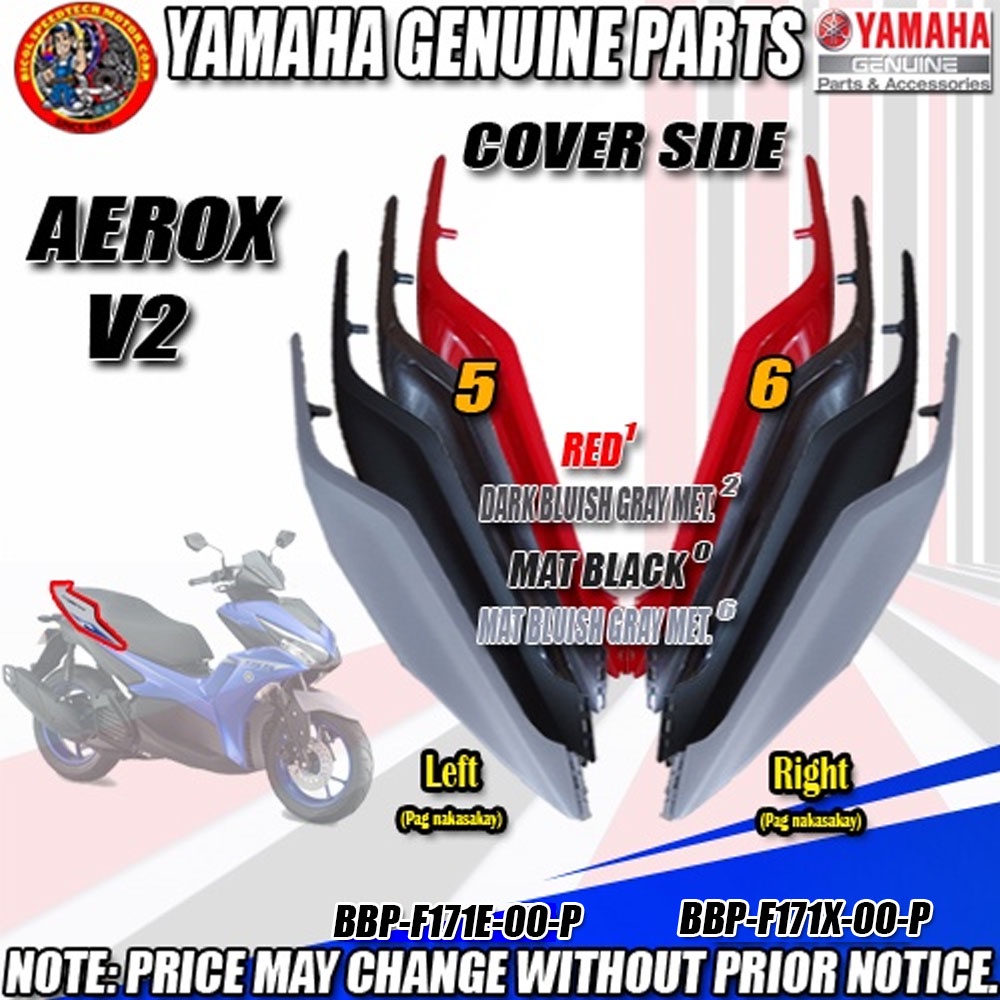 Aerox V Cover Side Ygp Genuine Left Bbp F E Right