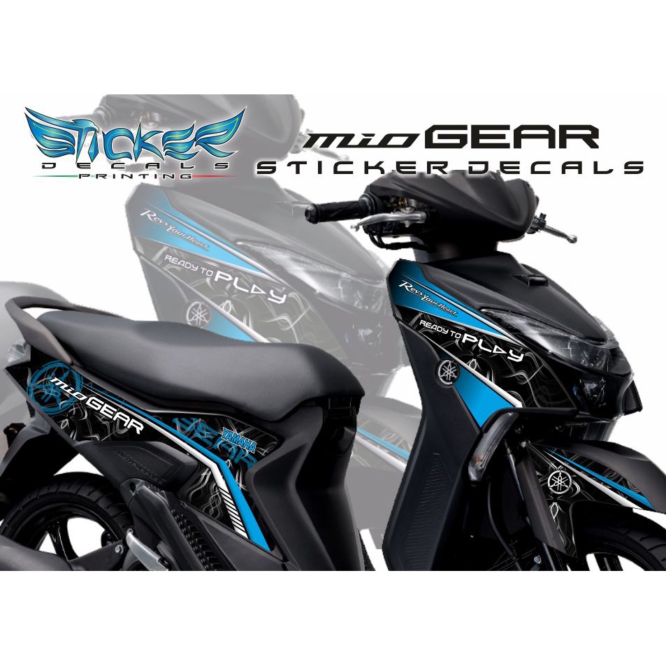 Mio Gear Sticker Decals Black Tribal Shopee Philippines