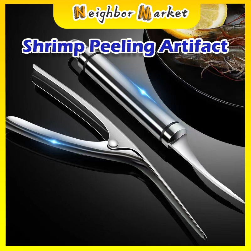 2PCS Stainless Steel Shrimp Peeler Kitchen Peelers Fish Crab Shell