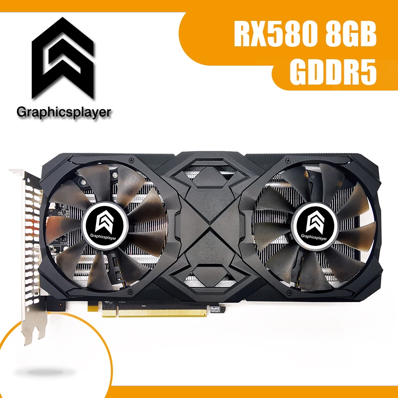 Graphicsplayer 8GB Graphics Cards RX 580 Series 256Bit 2048SP GDDR5 8GB