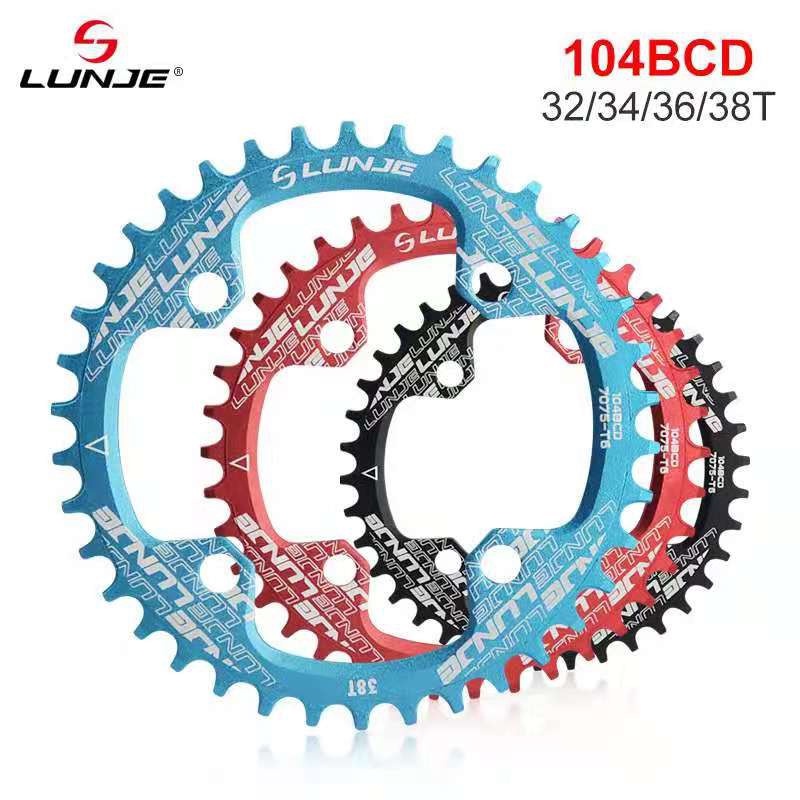 Chainring Lunje Bcd Round Narrow Wide Chainring Mtb Bicycle T T