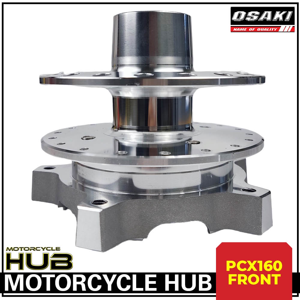 Osaki PCX160 Honda Wheel Mirror Chrome Hub Hub Set Front Hub