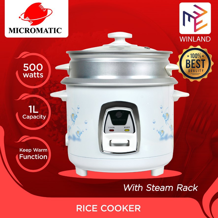 MICROMATIC By Winland Rice Cooker 1L 5Cups Of Rice W Food Warmer