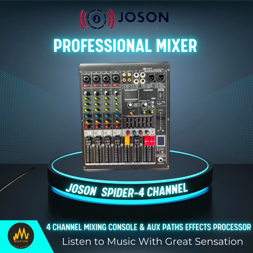 Joson Spider Channel Professional Mixer Shopee Philippines