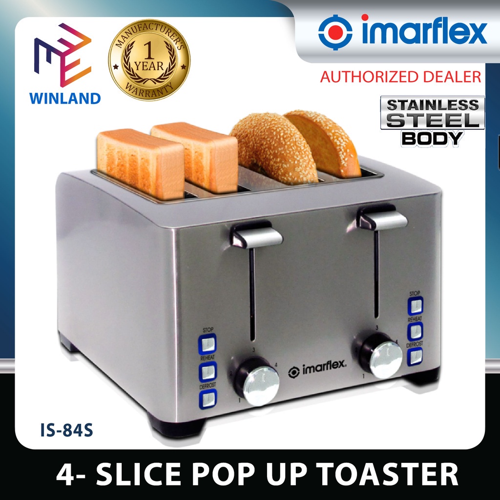 IMARFLEX By Winland IS 84S 4 Slice Bread Toaster Shopee Philippines