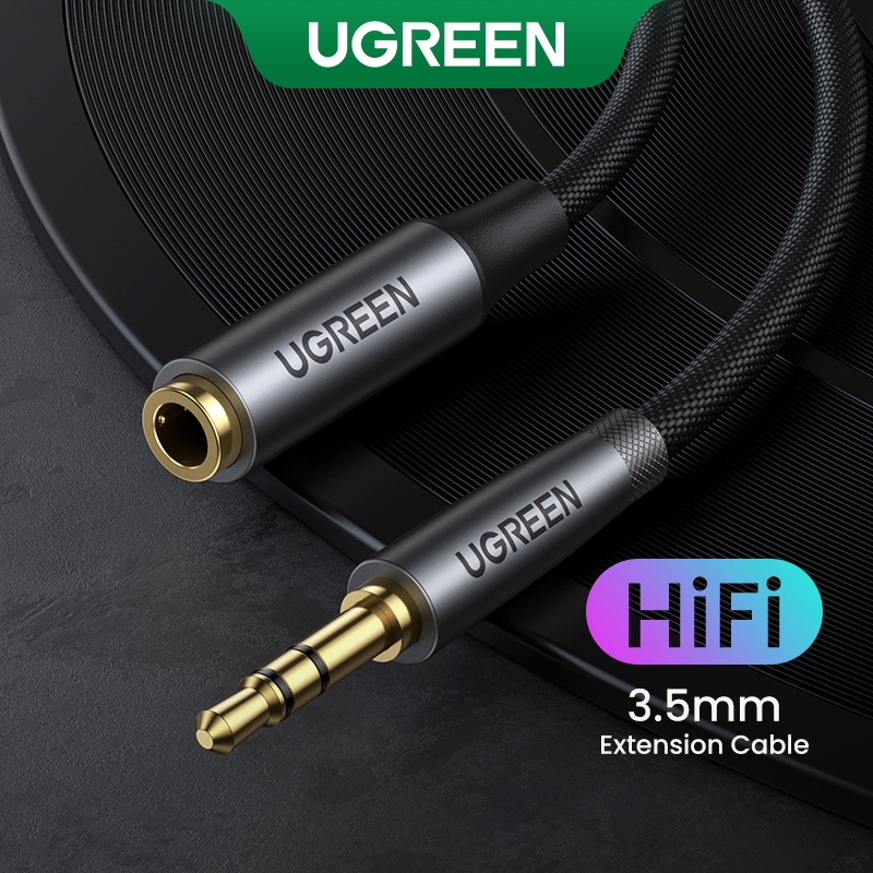 UGREEN Audio Auxiliary Stereo Extension Audio Cable 3 5mm AUX Jack Male