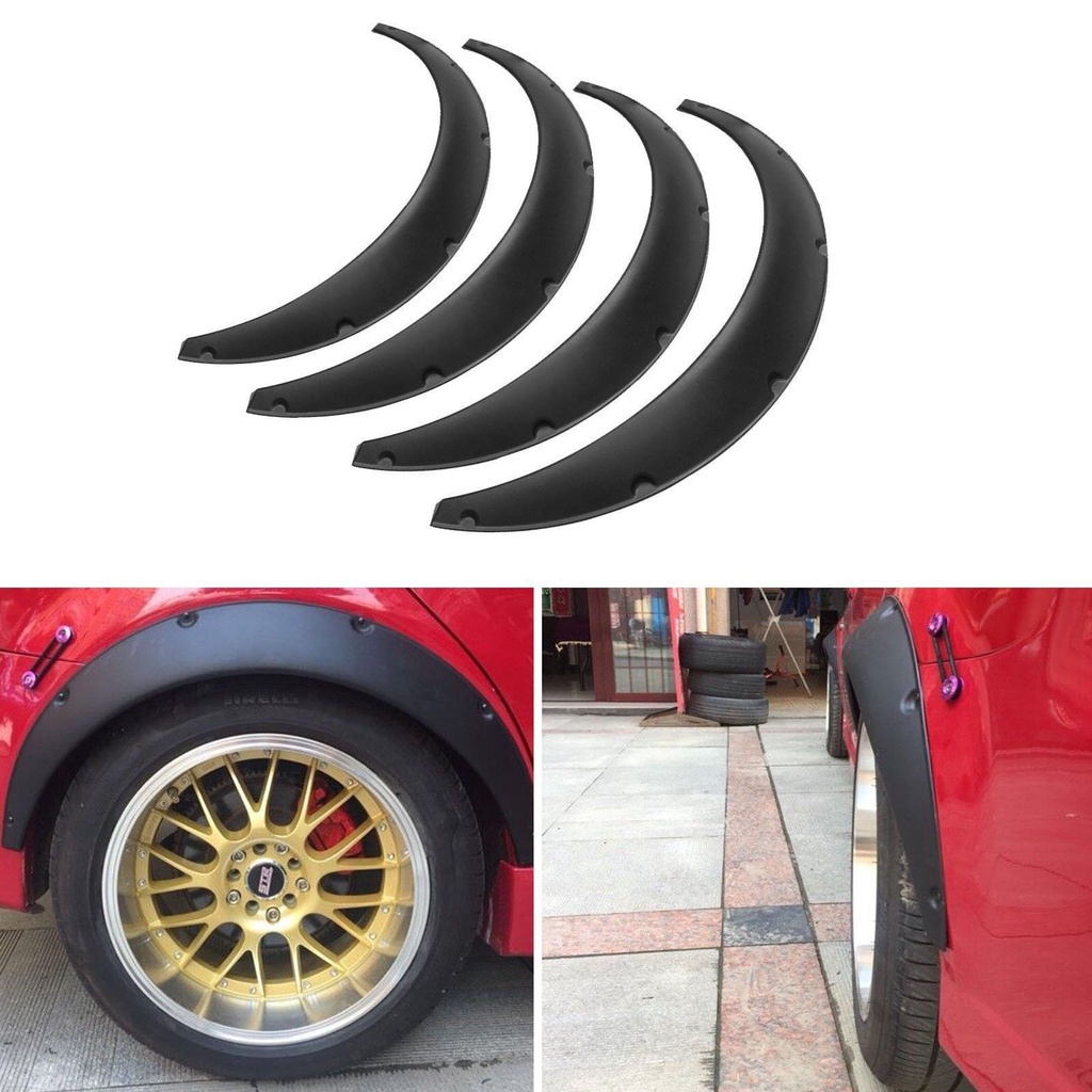 4Pcs Set Universal Flexible Car Decoration Accessories Fender Wide Body