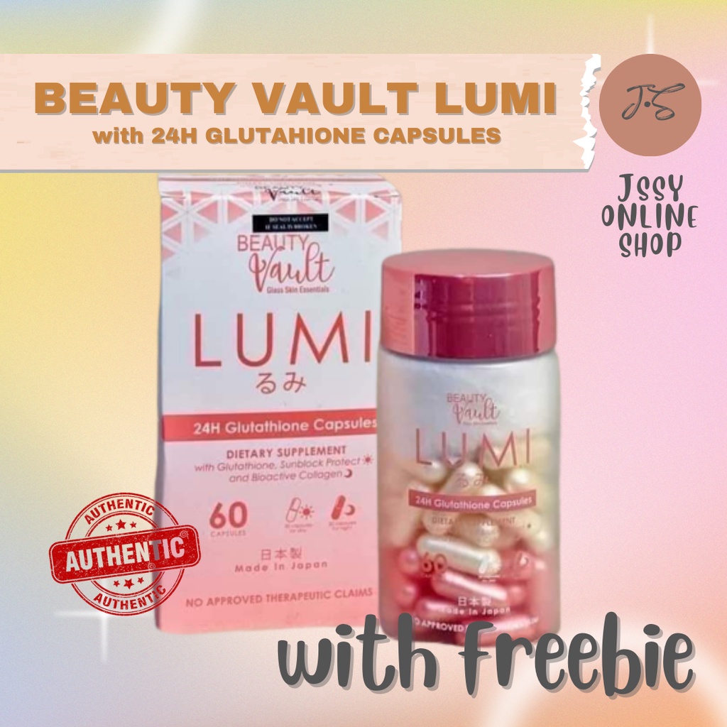 Authentic Lumi H Glutathione Capsules Whitening By Beauty Vault