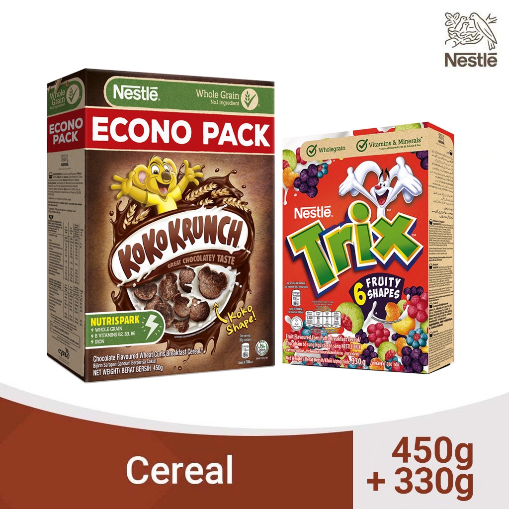 KOKO KRUNCH Breakfast Cereal 450g TRIX Breakfast Cereal 330g Shopee