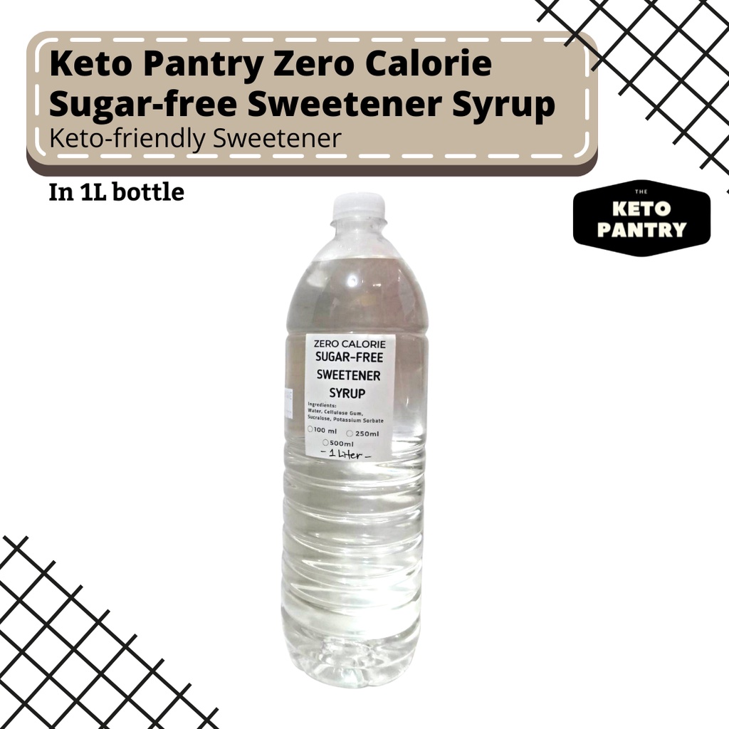 Keto Pantry Zero Calorie Sugar Free Sweetener Syrup L Shopee Philippines