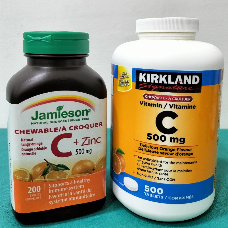 Jamieson Vitamin C + Zinc / Kirkland Signature Vit C 500g imported from Canada Shopee Philippines
