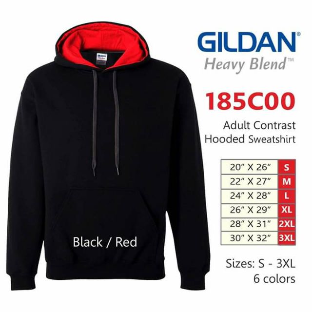 black and red sweatshirt