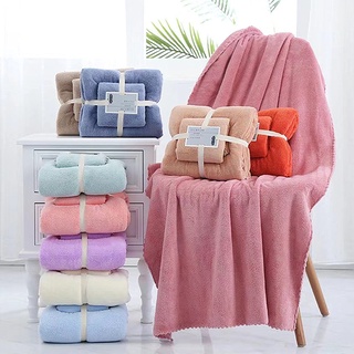 Towel Sets for Bathroom Sports Quick-Drying-Microfiber Coral Fleece Absorbent bath towels #8
