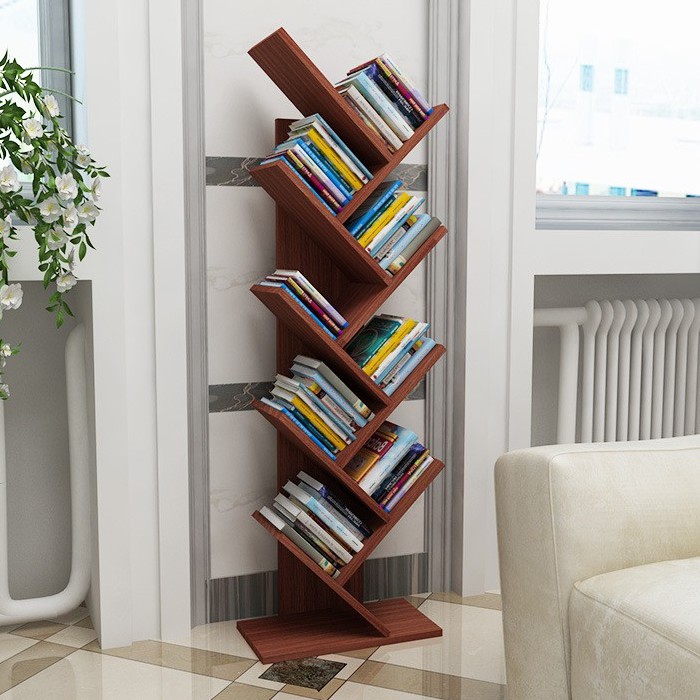 Gift Milton Bookcase Storage Shelf With 9 Branch And 1 Cabinet